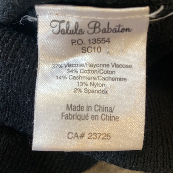 Black Talula Babaton sleeveless pullover sweater vest - cotton blend XS - Picture 5 of 5